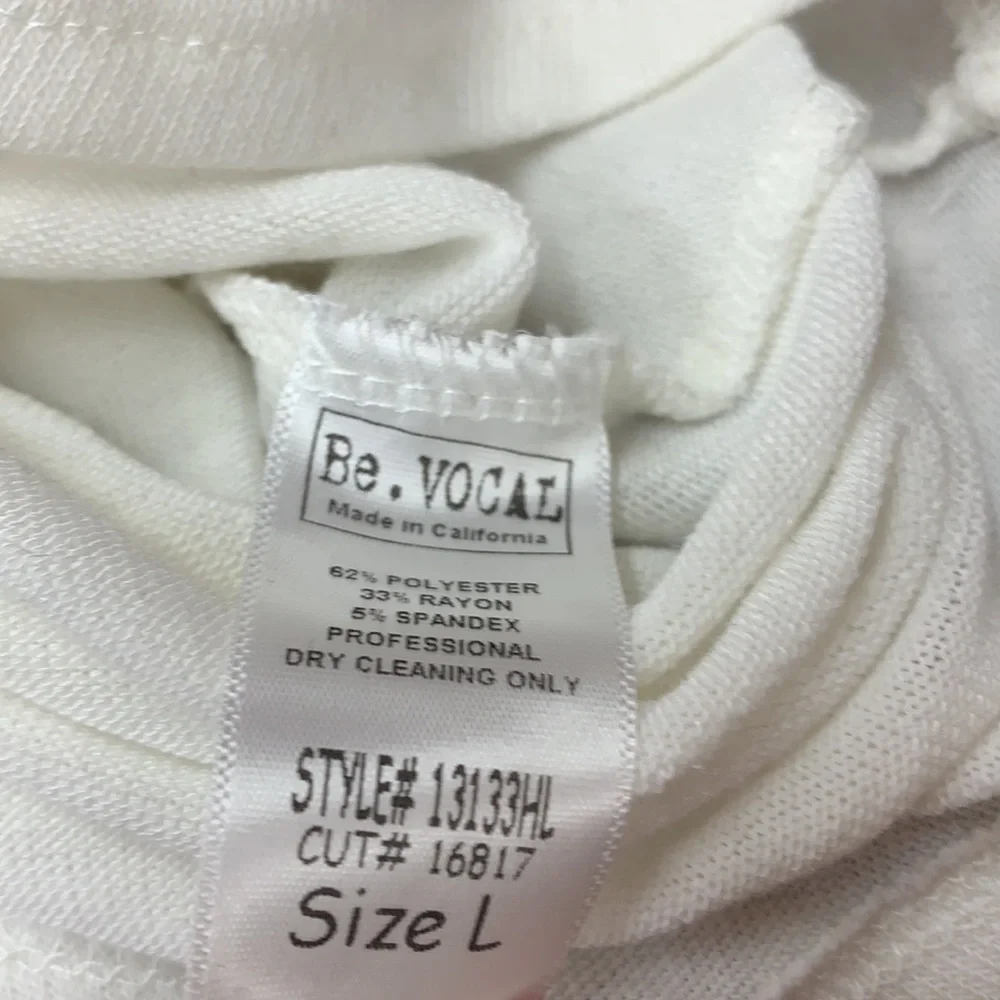 SzL Be Vocal Embellished Cross Hoodie Top  NWT - Picture 9 of 9